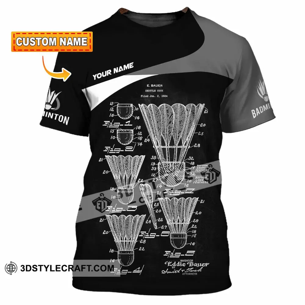 Unisex Shirt - Custom Badminton Shirt - T-shirt