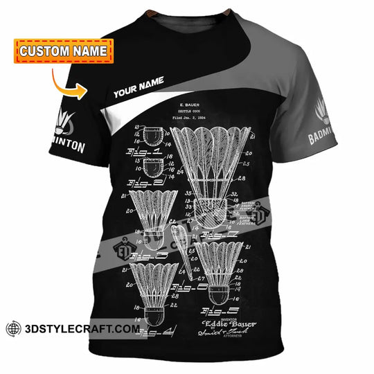 Unisex Shirt - Custom Badminton Shirt style option 1