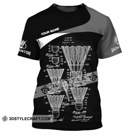 Unisex Shirt - Custom Badminton Shirt style option 4