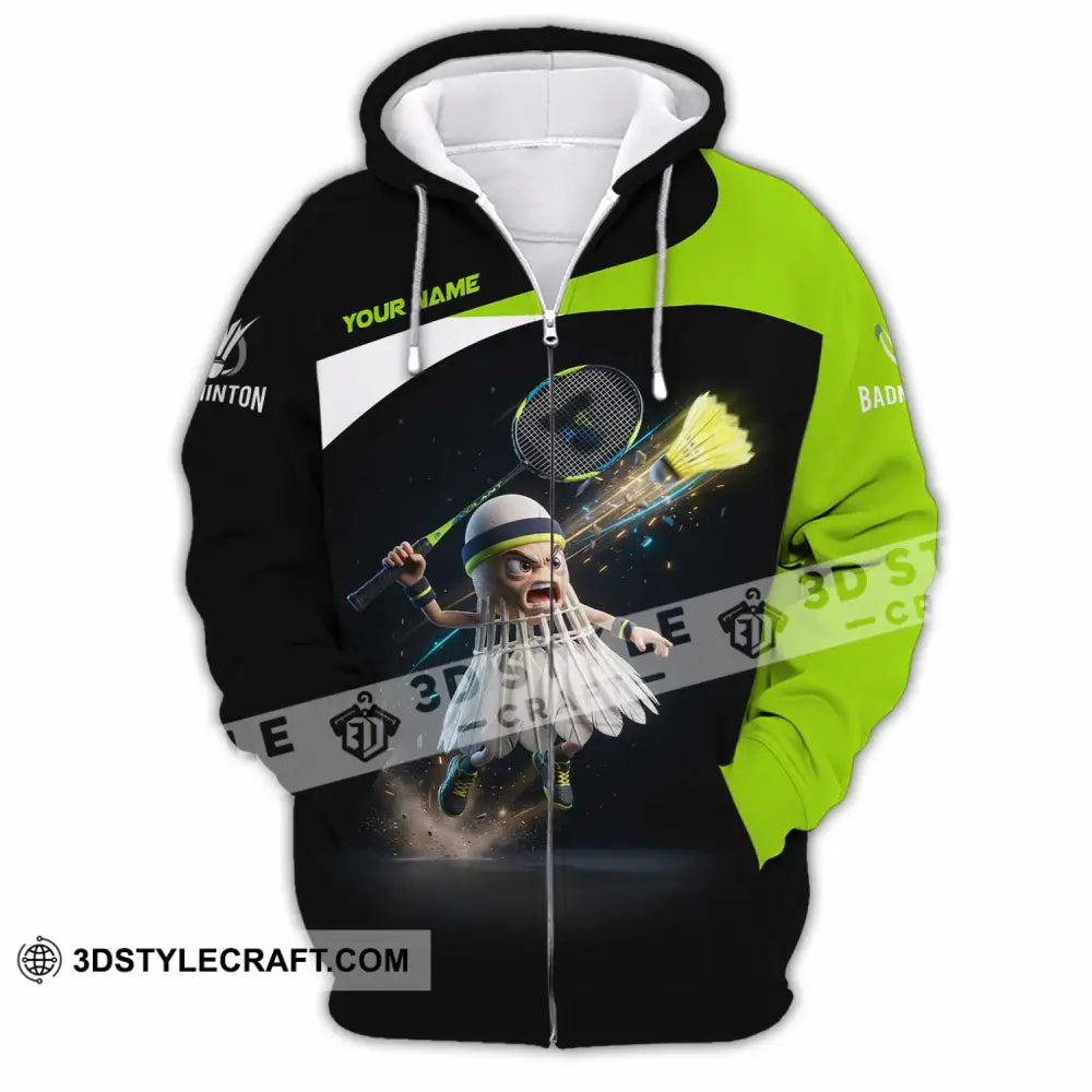 Unisex Shirt - Custom Badminton Shirt - Zipper Hoodie / S - T-shirt