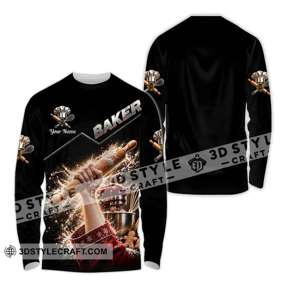 Unisex Shirt - Custom Baker Shirt - Long Sleeve Shirt / S - T-shirt