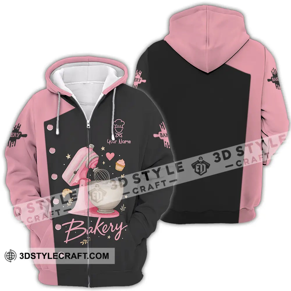 Unisex Shirt - Custom Baker Lover Shirt Zipper Hoodie / S T-shirt