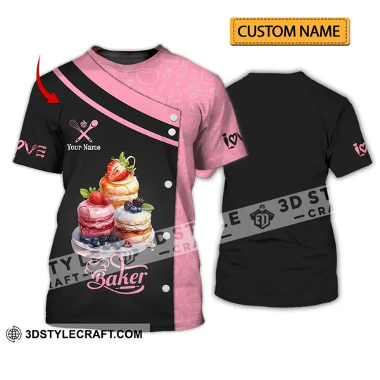Unisex Shirt - Custom Baker Name Shirt, Sweet Cake style option 1