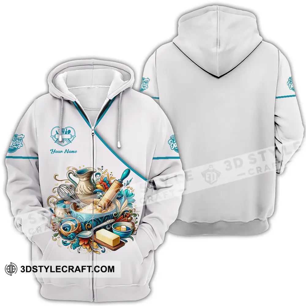 Unisex Shirt - Custom Bakery 3D Shirt - Zipper Hoodie / S - T-shirt