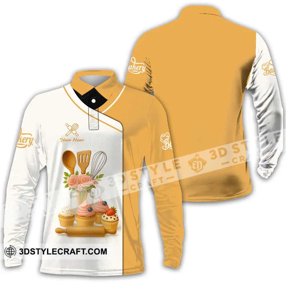 Unisex Shirt Custom Bakery Shirt Long Sleeve Polo / S T shirt