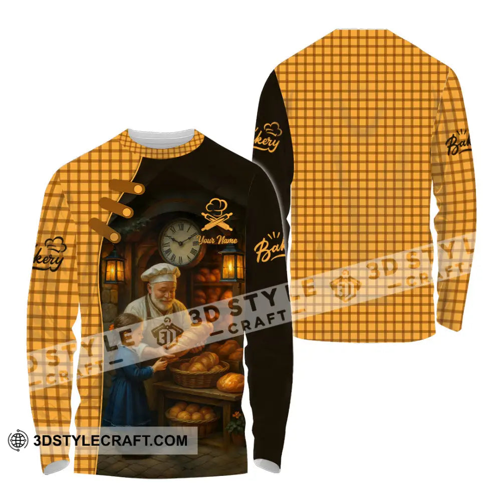 Unisex Shirt - Custom Bakery Shirt Long Sleeve Shirt / S T-shirt