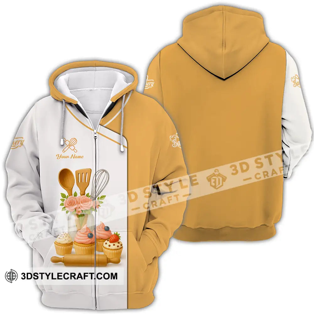 Unisex Shirt Custom Bakery Shirt Zipper Hoodie / S T shirt