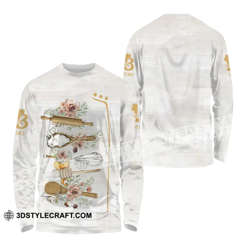 Unisex Shirt - Custom Baking Shirt Long Sleeve Shirt / S T-shirt