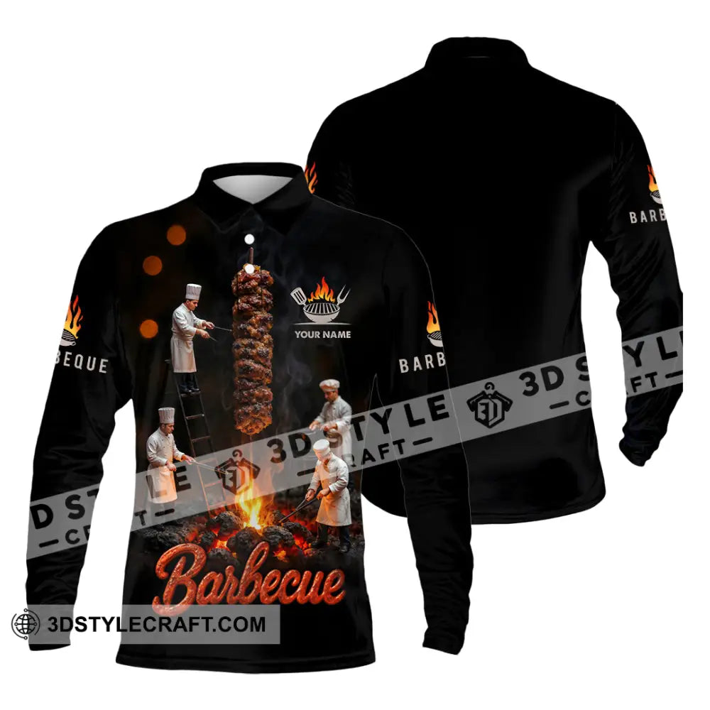 Unisex Shirt - Custom Barbecue Shirt Long Sleeve Polo / S T-shirt