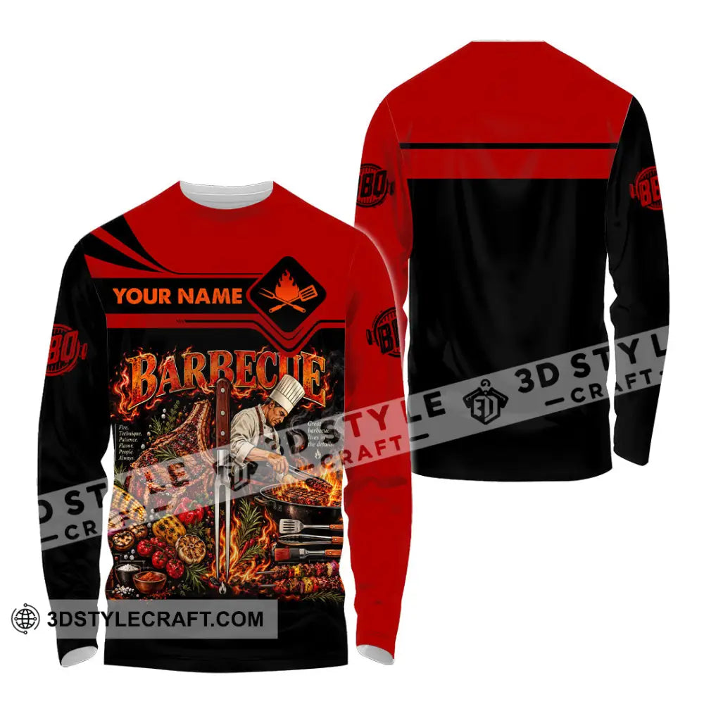 Unisex Shirt - Custom Barbecue Shirt - Long Sleeve Shirt / S - T-shirt