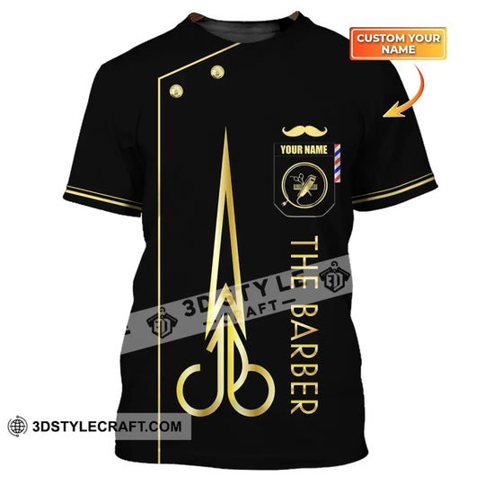 Unisex Shirt, Custom Barber Shirt, Personalized Name Shirt For Hairstylists style option 1