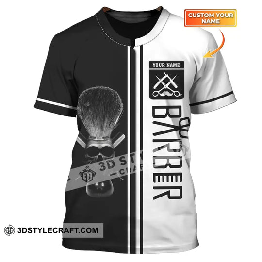 Unisex Shirt, Custom Barber Shirt, Personalized Name Shirt For Hairstylists style option 1