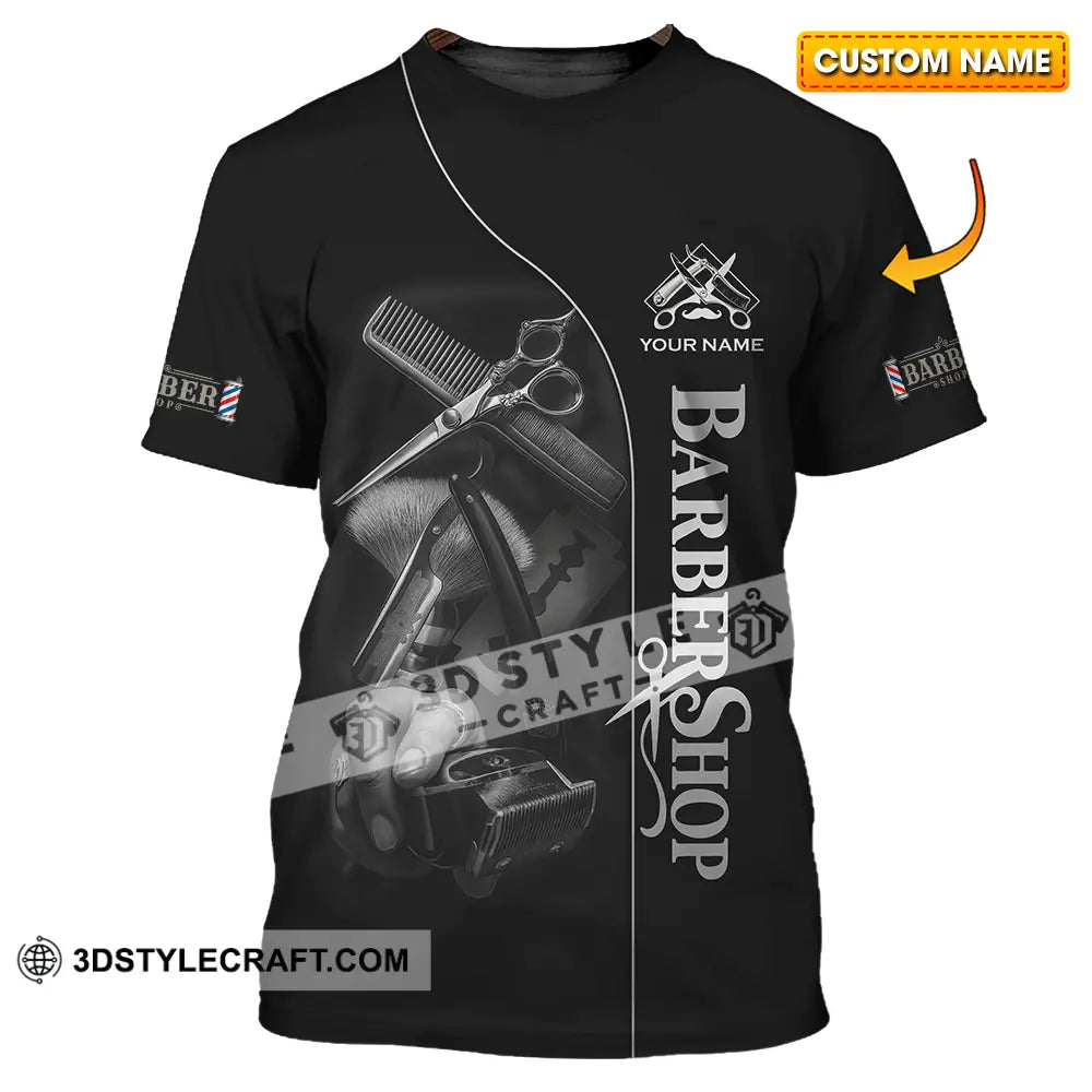 Unisex Shirt Custom Barber Shop Shirt T shirt