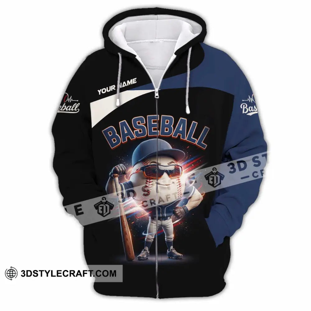 Unisex Shirt - Custom Baseball Shirt - Zipper Hoodie / S - T-shirt