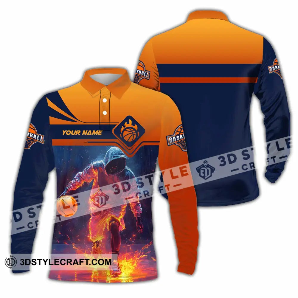 Unisex Shirt - Custom Basketball Shirt Long Sleeve Polo / S T-shirt