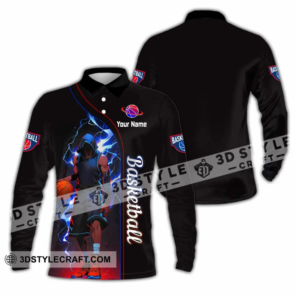 Unisex Shirt - Custom Basketball Shirt - Long Sleeve Polo / S - T-shirt