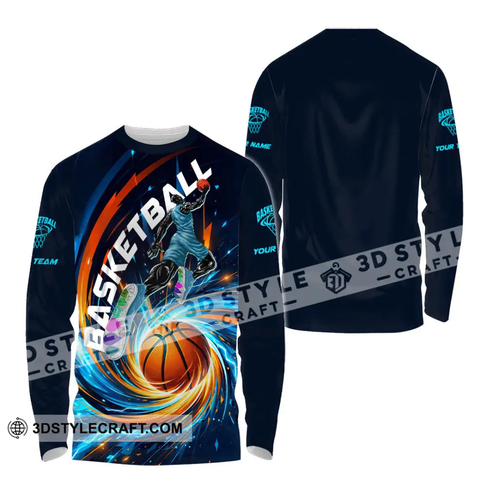 Unisex Shirt - Custom Basketball Shirt - Long Sleeve Shirt / S - T-shirt
