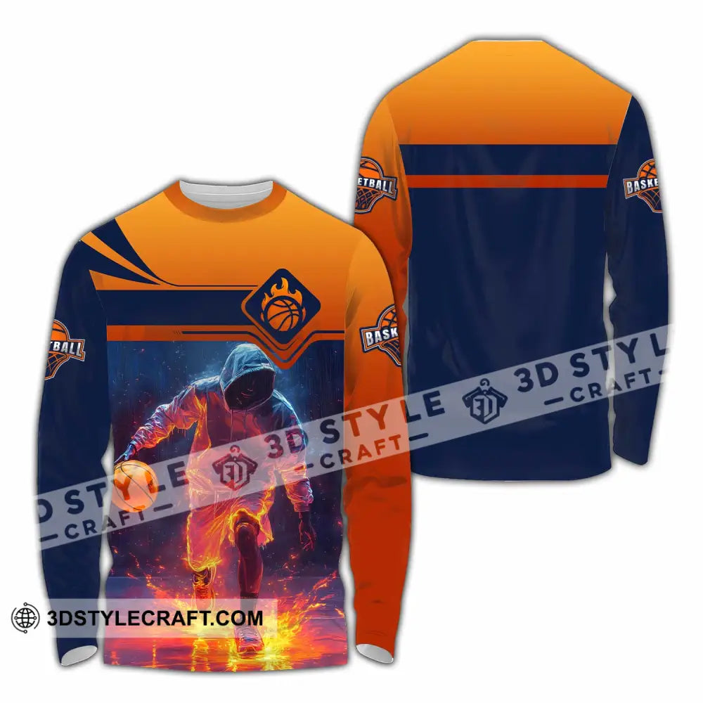 Unisex Shirt - Custom Basketball Shirt Long Sleeve Shirt / S T-shirt