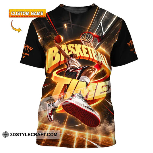 Unisex Shirt - Custom Basketball Time Shirt - T-shirt