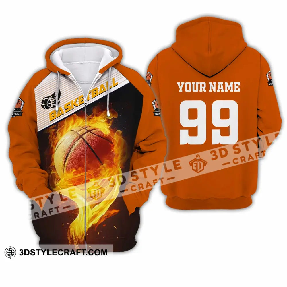Unisex Shirt - Custom Basketball Shirt Zipper Hoodie / S T-shirt
