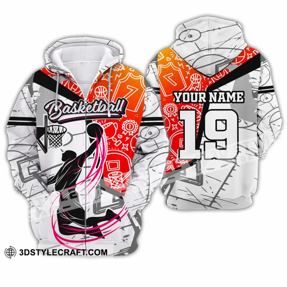 Unisex Shirt - Custom Basketball Shirt - Zipper Hoodie / S - T-shirt