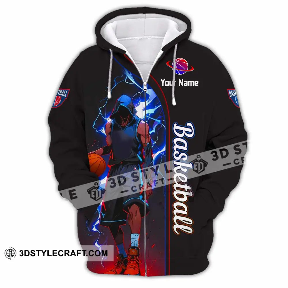 Unisex Shirt - Custom Basketball Shirt - Zipper Hoodie / S - T-shirt