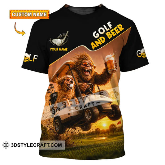 Unisex Shirt - Custom Beer And Golf Shirt - T-shirt