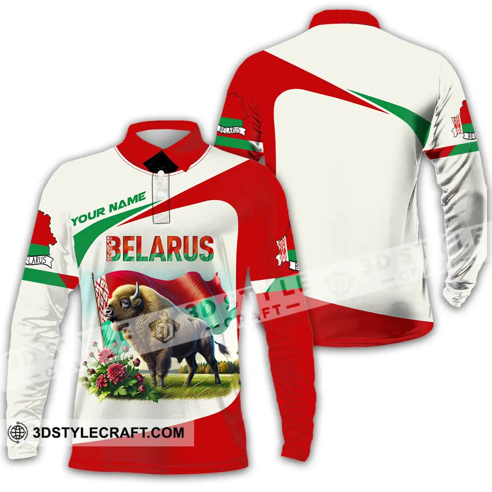 Unisex Shirt Custom Belarus Shirt Long Sleeve Polo / S T shirt