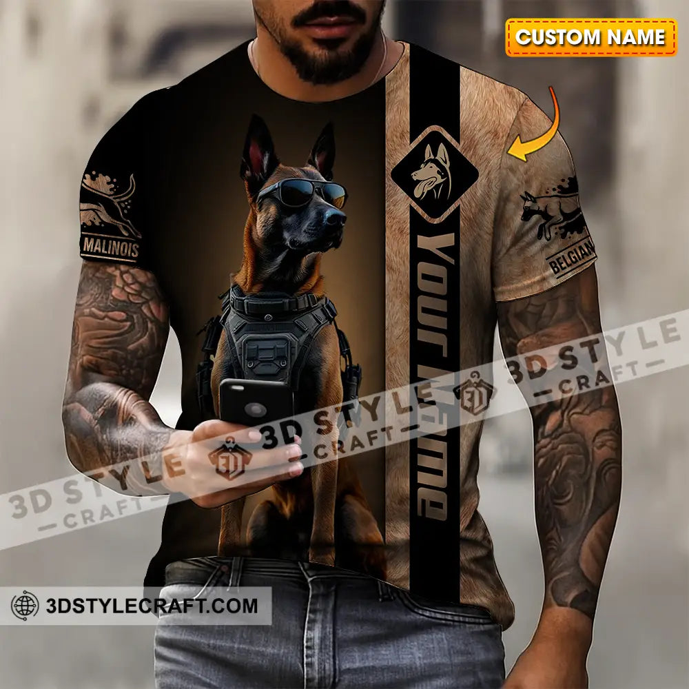 Unisex Shirt - Custom Belgian Malinois Pet Lover Shirt T-shirt