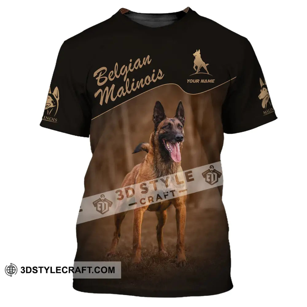 Unisex Shirt - Custom Belgian Malinois Pet Lover Shirt T-Shirt / S T-shirt