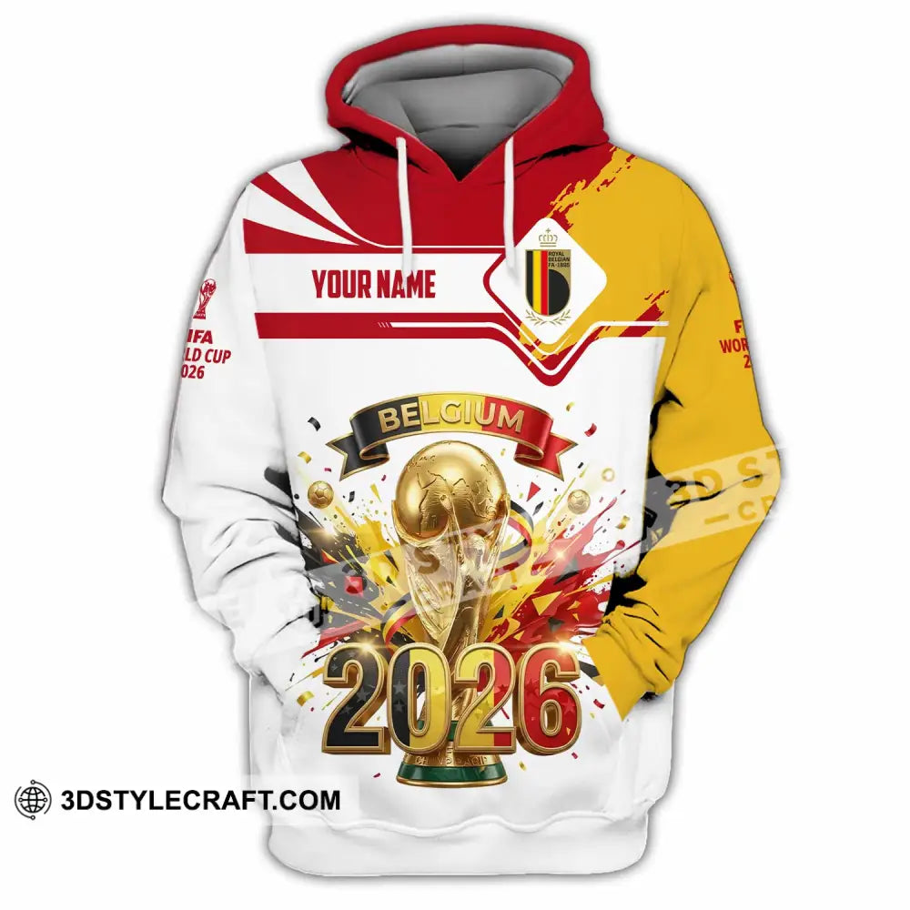 Unisex Shirt - Custom Belgium World Cup 2026 3D Shirt - Hoodie / S - T-shirt