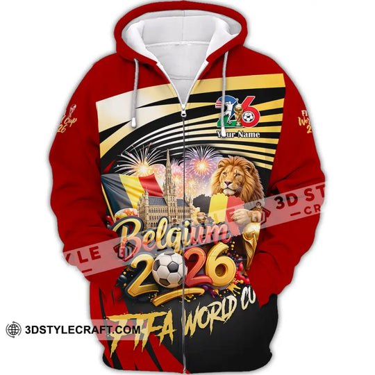 Unisex Shirt - Custom Belgium 3D Shirt style option 2