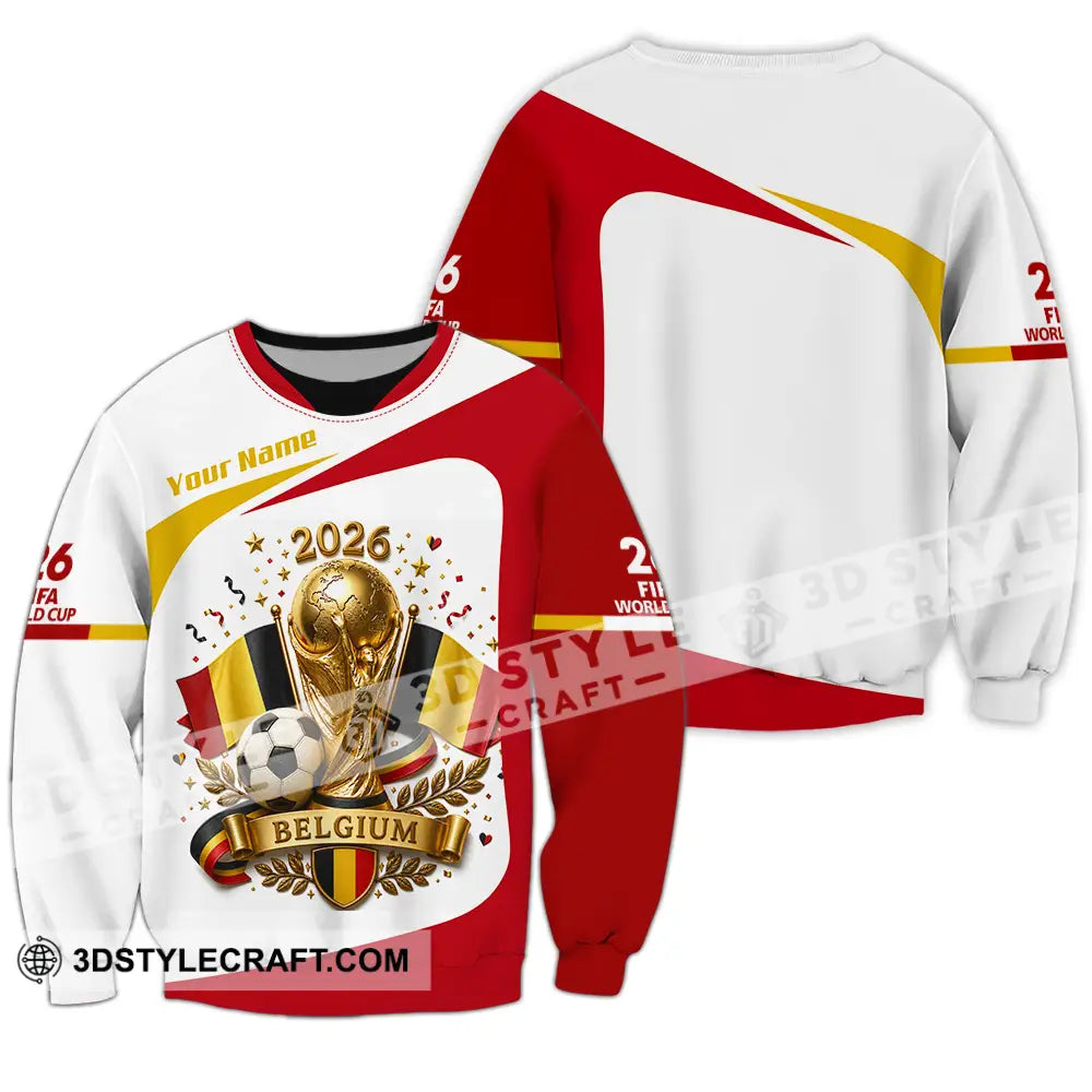 Unisex Shirt - Custom Belgium World Cup 2026 Shirt - Long Sleeve / S - T-shirt