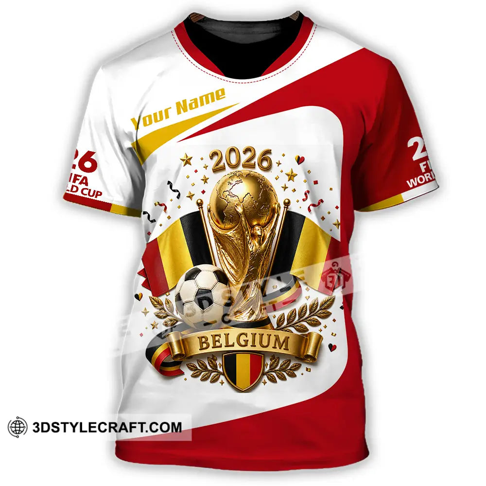 Unisex Shirt - Custom Belgium World Cup 2026 Shirt - T-Shirt / S - T-shirt