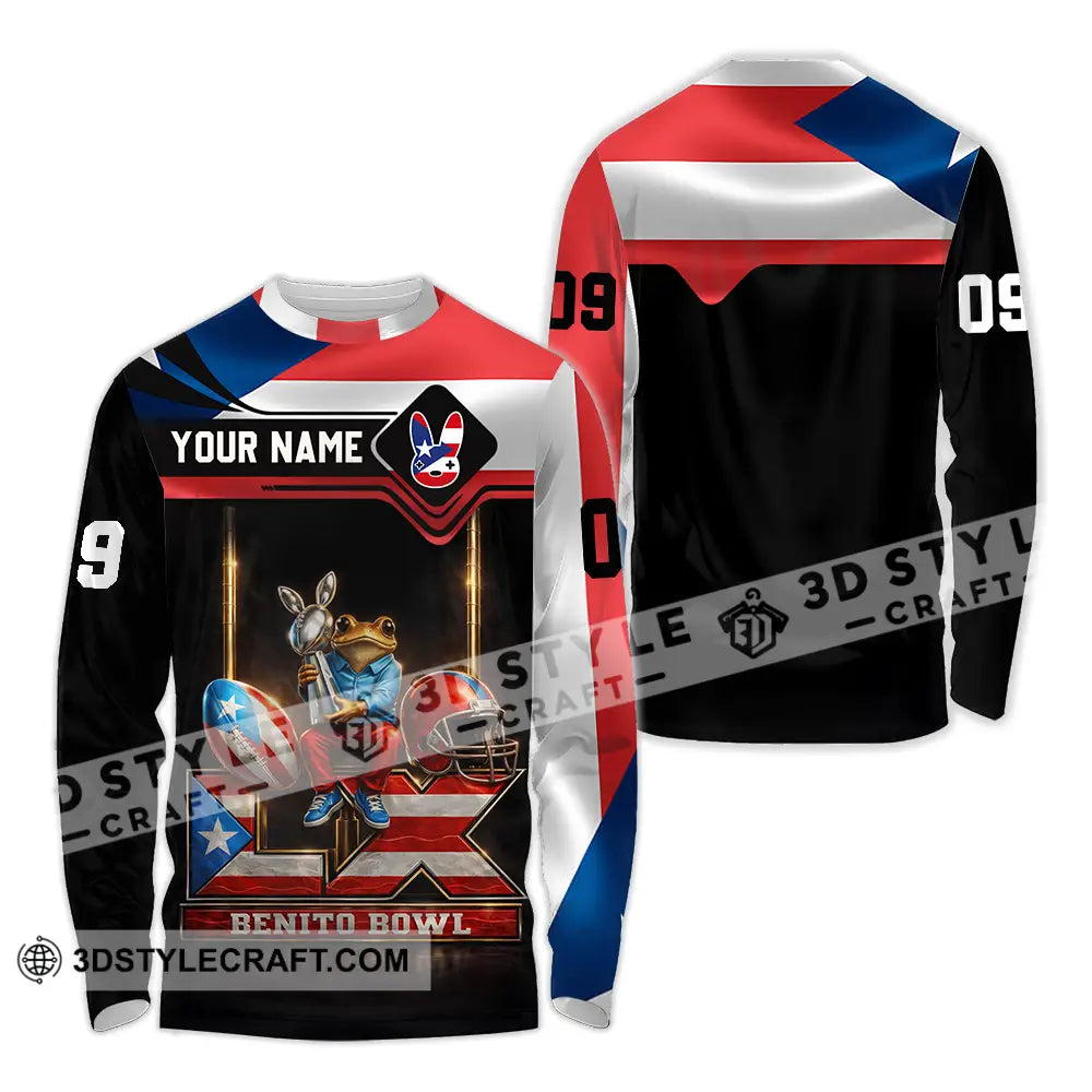 Unisex Shirt - Custom Benito Bowl 3D Shirt Long Sleeve Shirt / S T-shirt