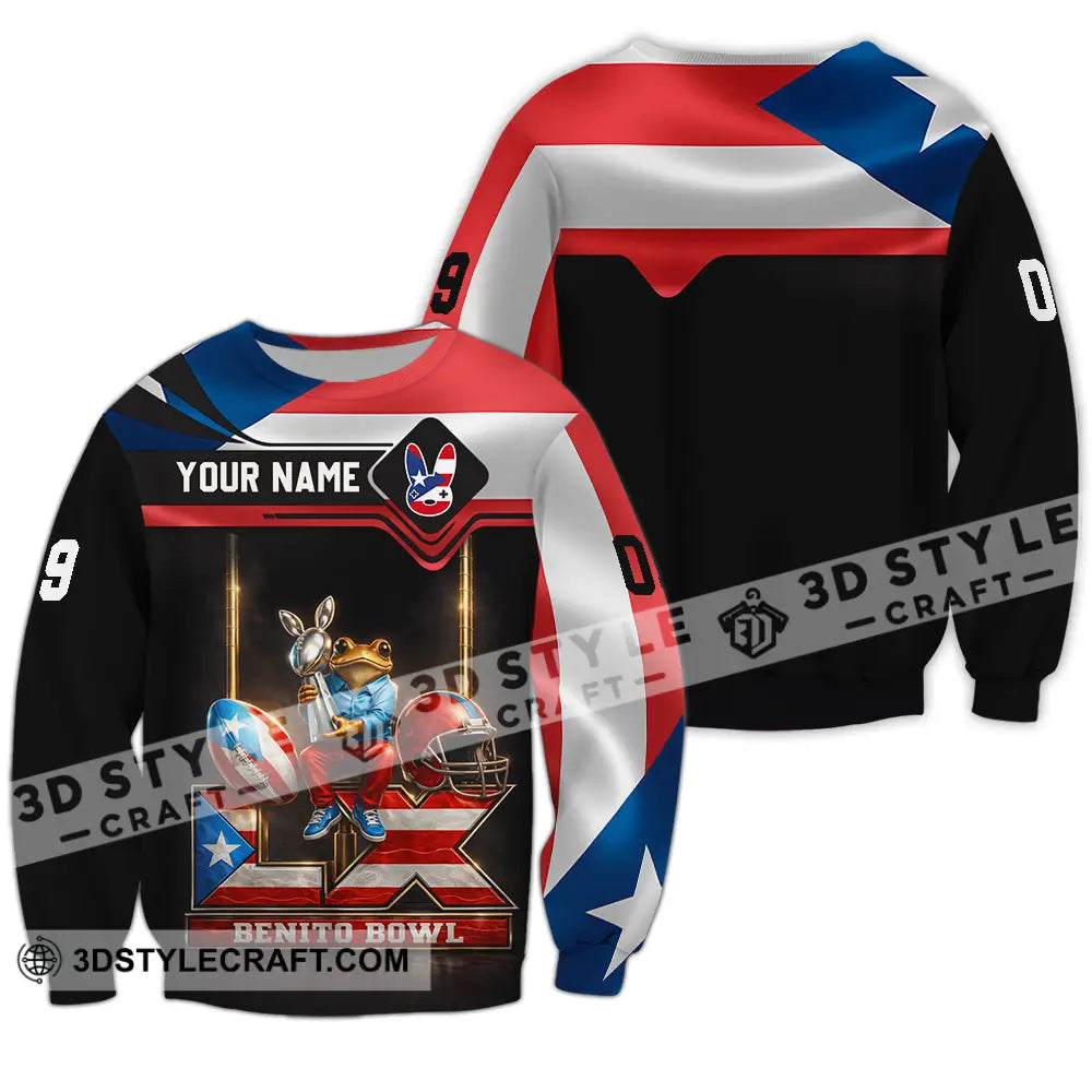 Unisex Shirt - Custom Benito Bowl 3D Shirt Long Sleeve / S T-shirt