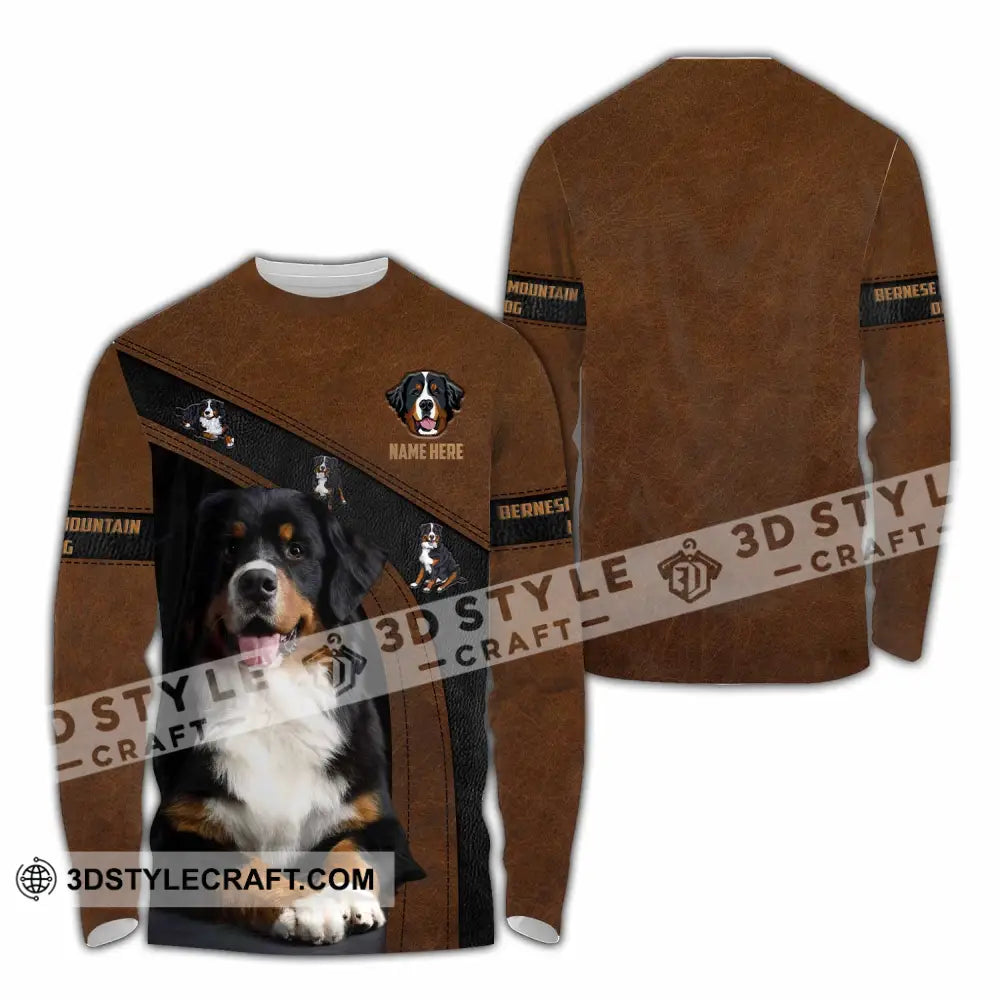 Unisex Shirt - Custom Bernese Mountain Dog Shirt Long Sleeve Shirt / S T-shirt