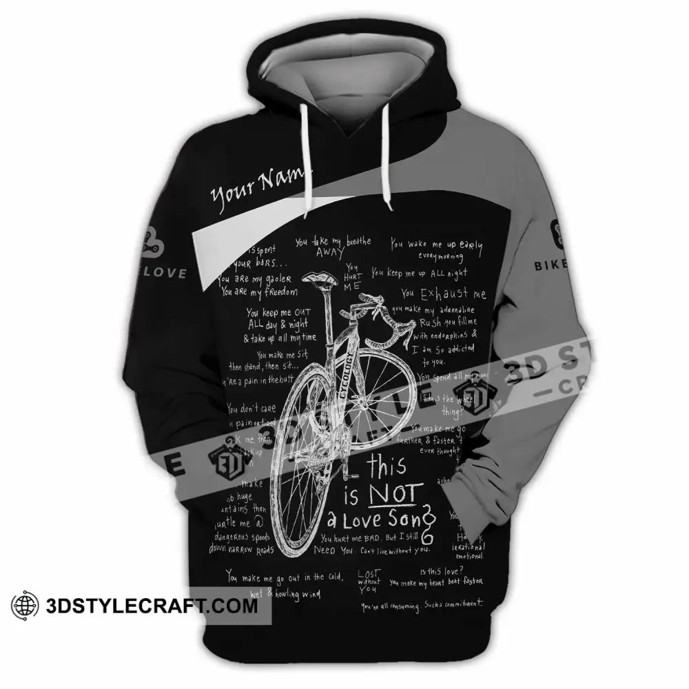 Unisex Shirt - Custom Bike Love 3D Shirt - Hoodie / S - T-shirt
