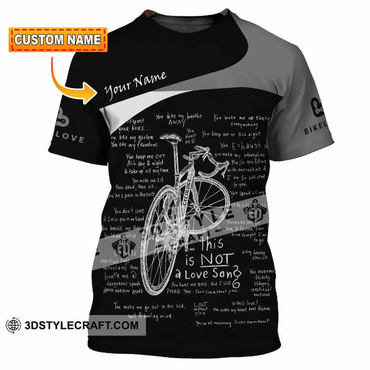 Unisex Shirt - Custom Bike Love 3D Shirt - T-shirt