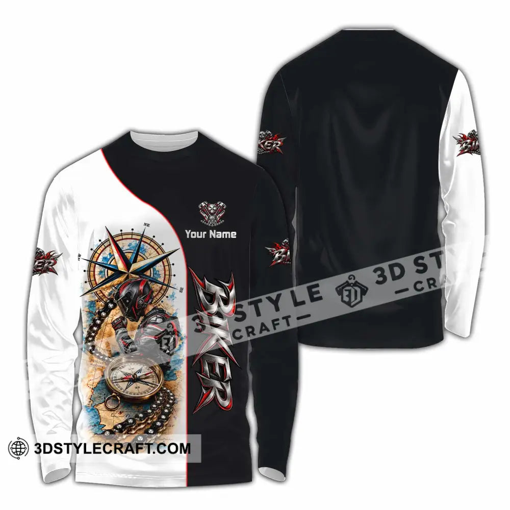 Unisex Shirt - Custom Biker Shirt - Long Sleeve Shirt / S - T-shirt