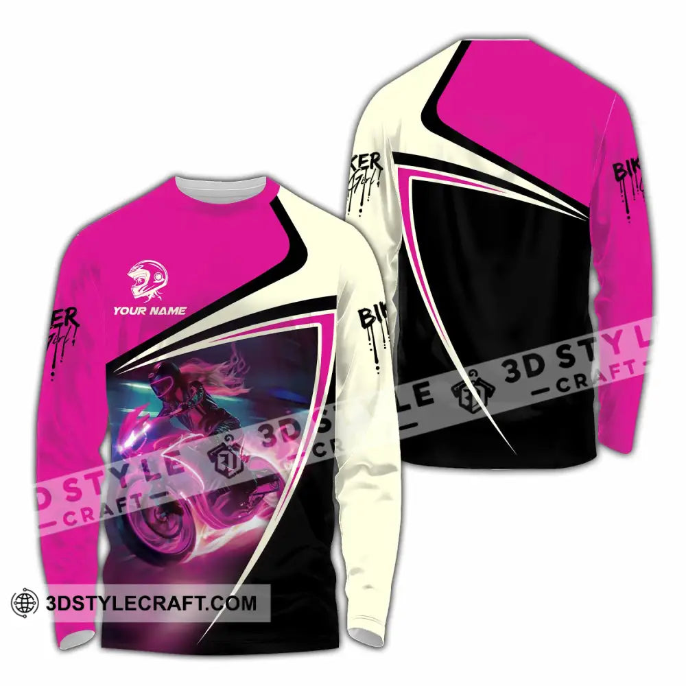 Unisex Shirt - Custom Biker Shirt - Long Sleeve Shirt / S - T-shirt