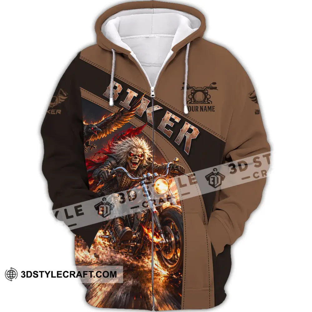 Unisex Shirt - Custom Biker Shirt - Zipper Hoodie / S - T-shirt
