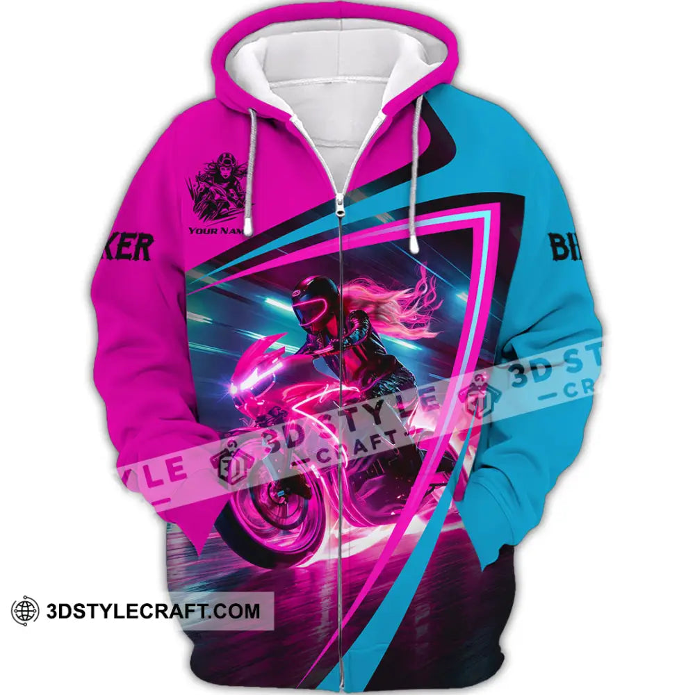 Unisex Shirt - Custom Biker Shirt - Zipper Hoodie / S - T-shirt