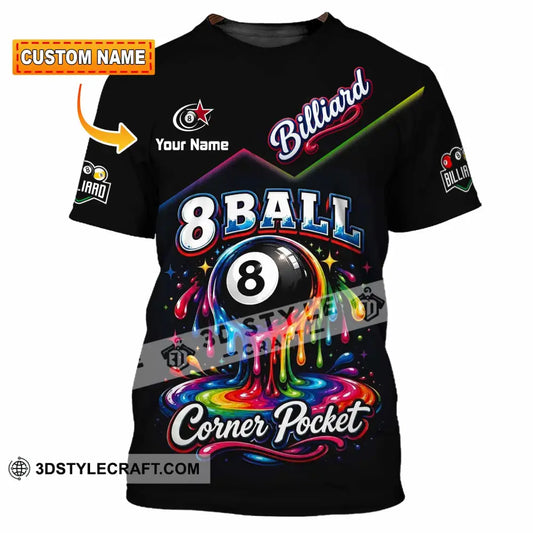 Unisex Shirt - Custom Billiard 8 Ball Shirt - T-shirt