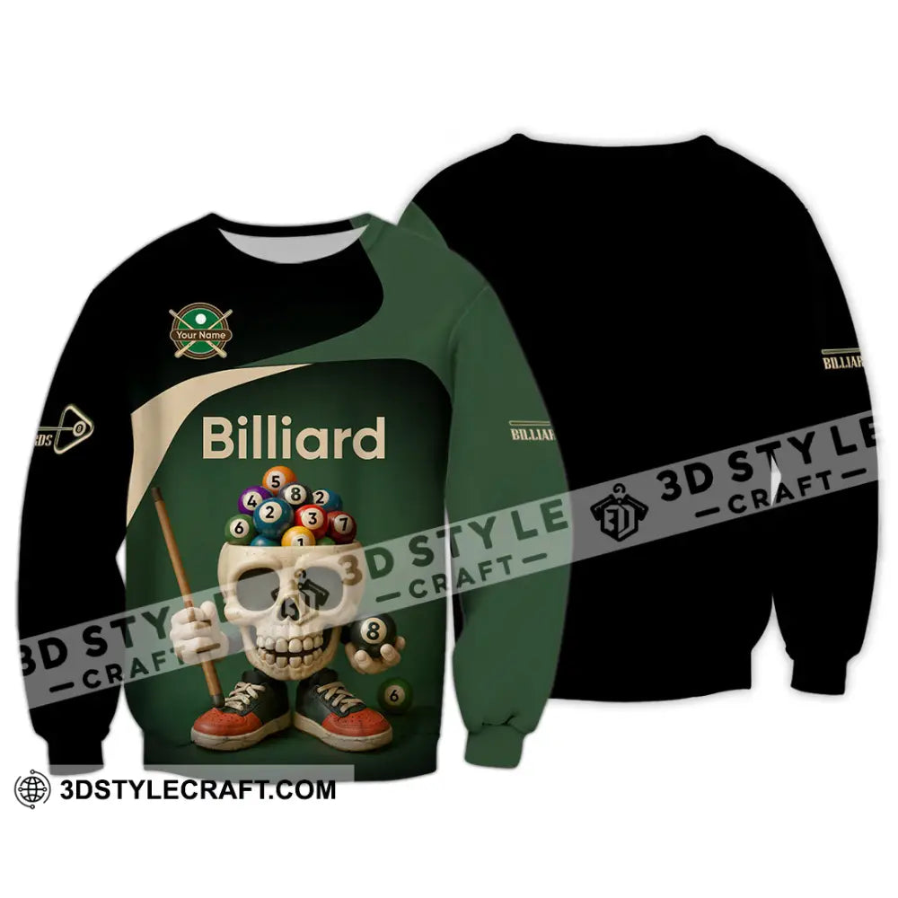 Unisex Shirt - Custom Billiard Shirt Long Sleeve / S T-shirt