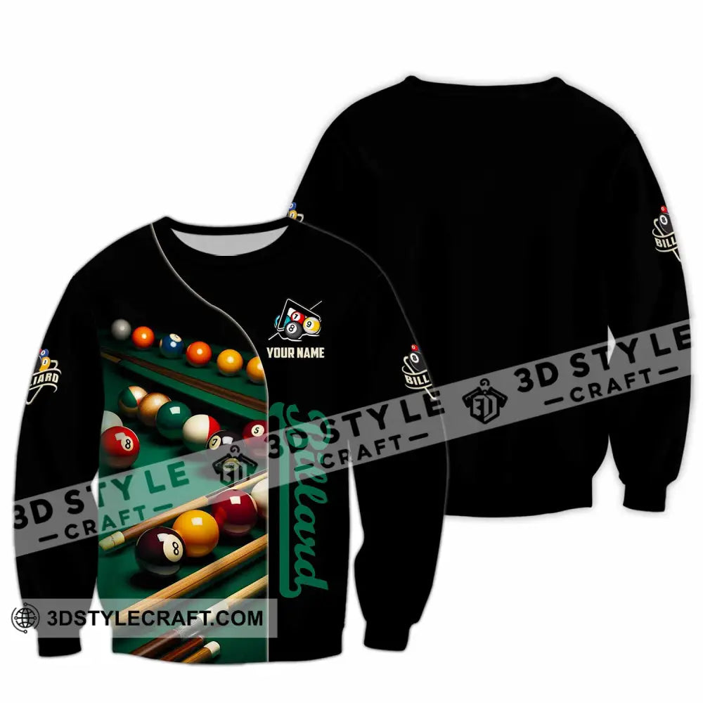 Unisex Shirt - Custom Billiard Lover Shirt Long Sleeve / S T-shirt