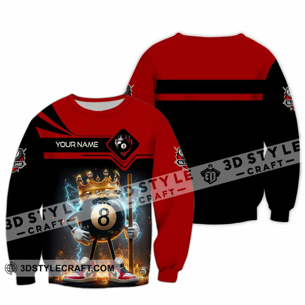Unisex Shirt - Custom Billiards Shirt Long Sleeve / S T-shirt