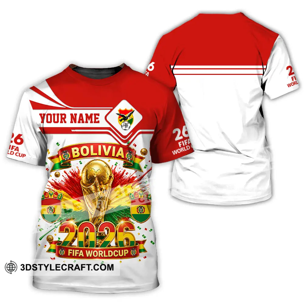 Unisex Shirt - Custom Bolivia World Cup 2026 Shirt - T-Shirt / S - T-shirt