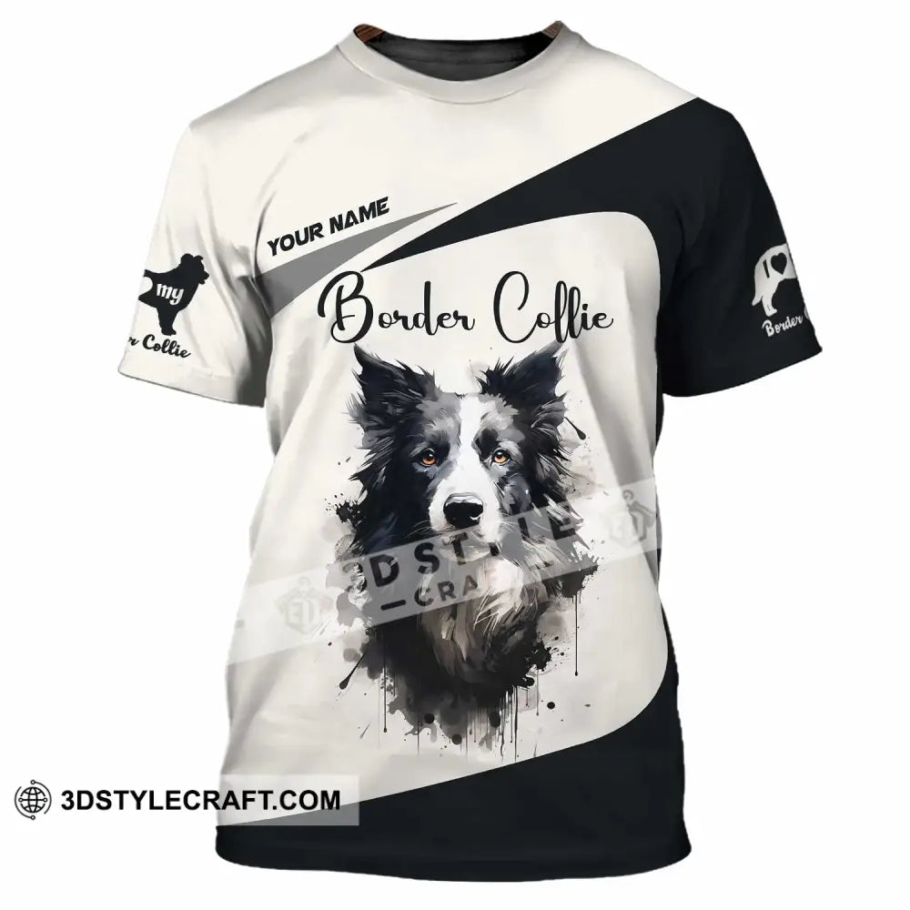 Unisex Shirt - Custom Border Collie 3D Shirt T-Shirt / S T-shirt