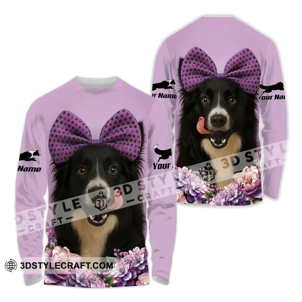 Unisex Shirt - Custom Border Collie Shirt Long Sleeve Shirt / S T-shirt